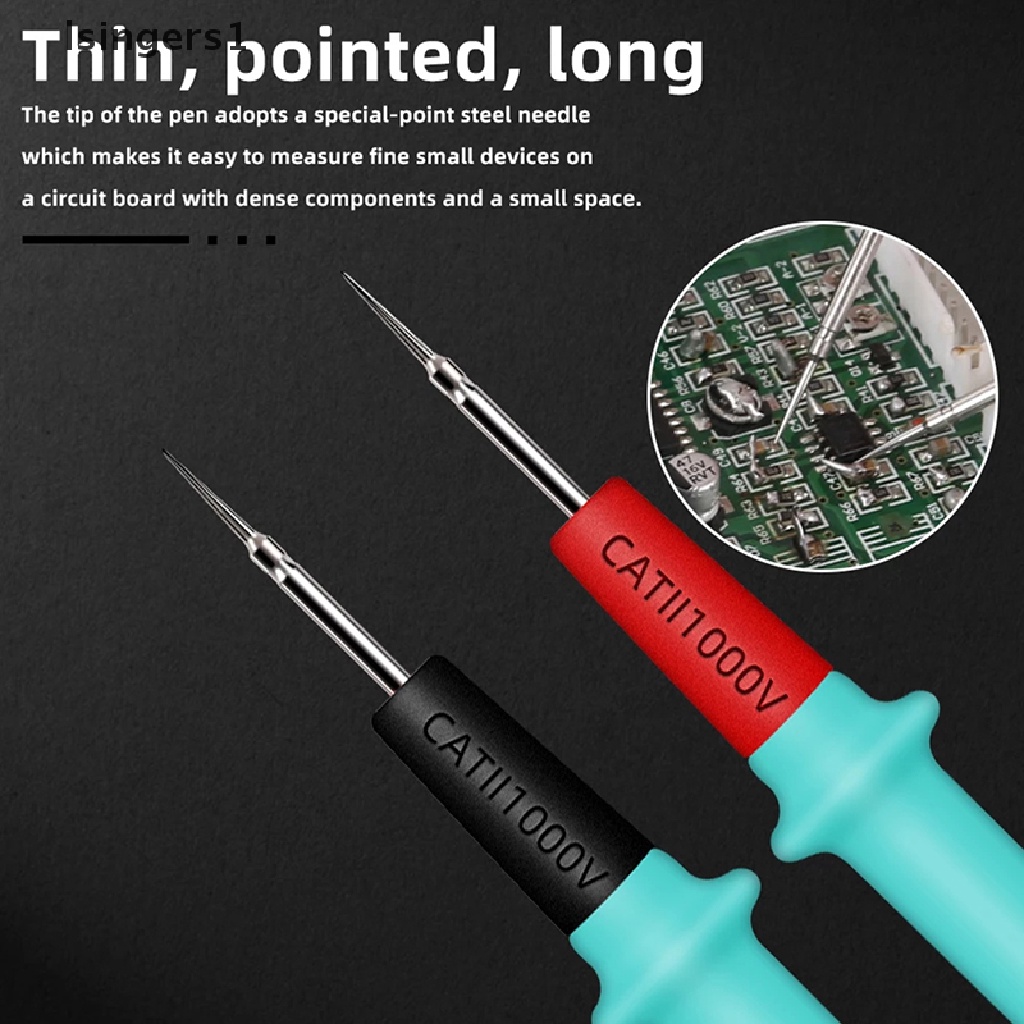 (lsingers1) Pen Probe Multimeter Presisi Tinggi Bahan Silikon