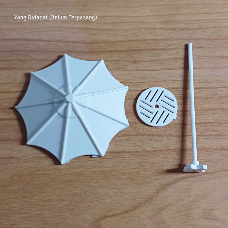 Miniatur Maket Payung Kafe Restoran Skala 1:50 Cocok Untuk Skala 1:64 - MNI03