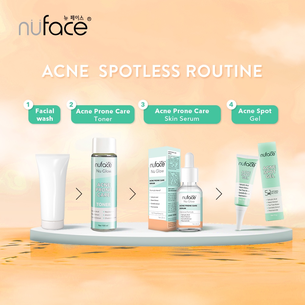 PROMO Nuface Nu Glow Acne Prone Care Toner (Normal to Oily Skin Toner)