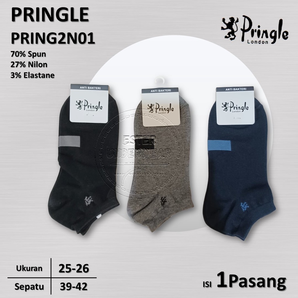 Kaos Kaki Dewasa Pringle Anti Bakteri Pring-N01 Isi 1Pasang