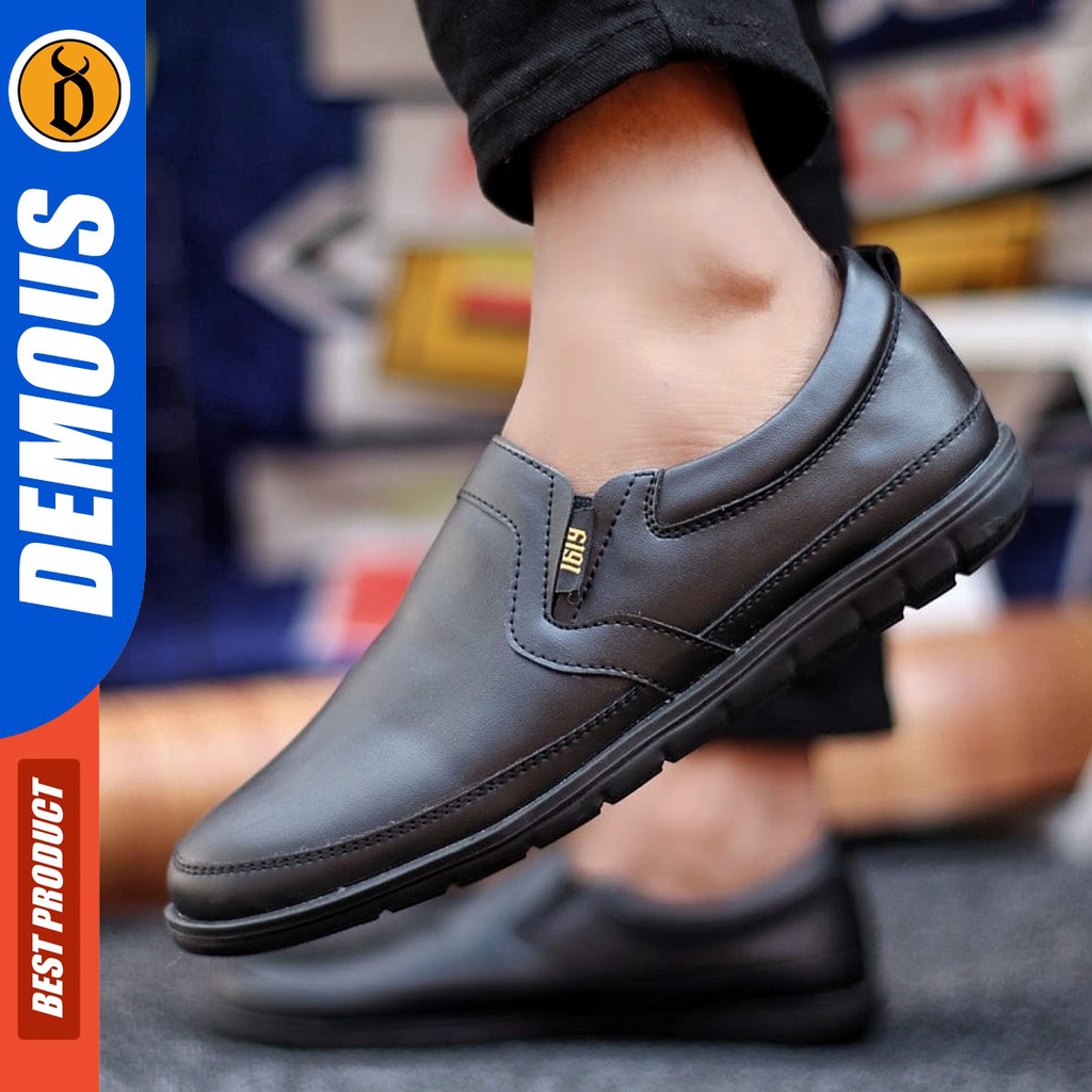 DEMOUS Majinbu - Sepatu Slip On Pria Casual