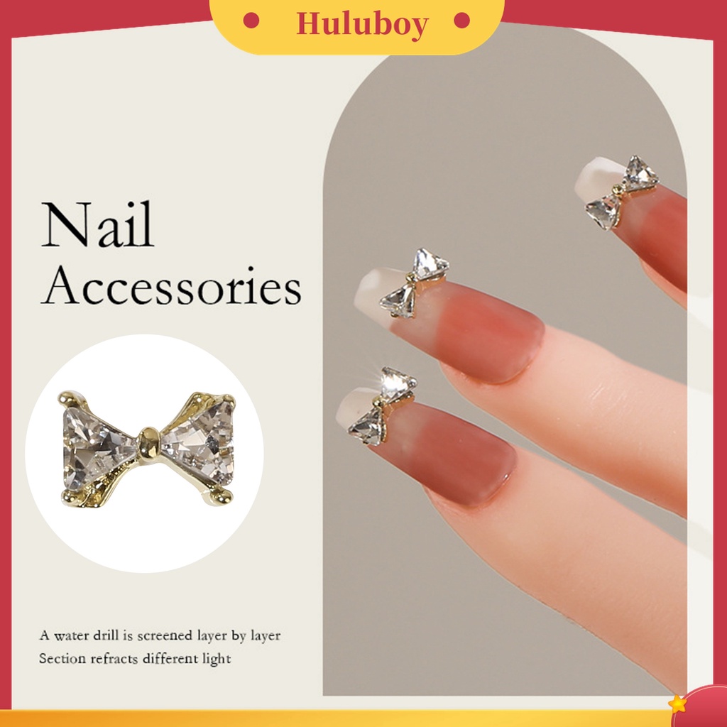 Huluboy Huluboy♡ 20pcs / Kantong Ornamen Kuku Ringan Mewah Untuk Dekorasi Nail Art DIY