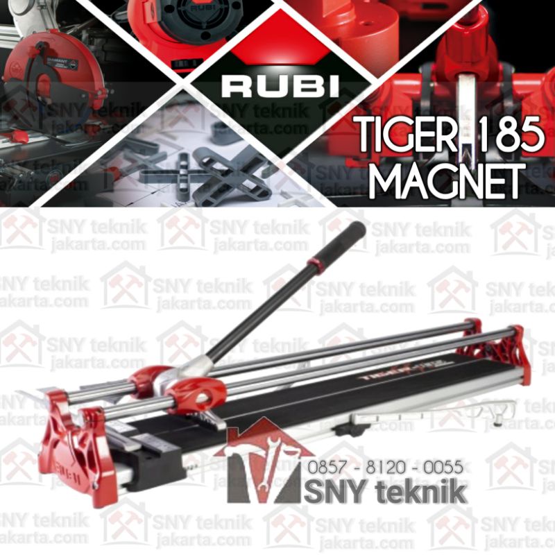 RUBI TIGER 185 MAGNET - Alat Potong Keramik Granit - Manual Tile Cutter