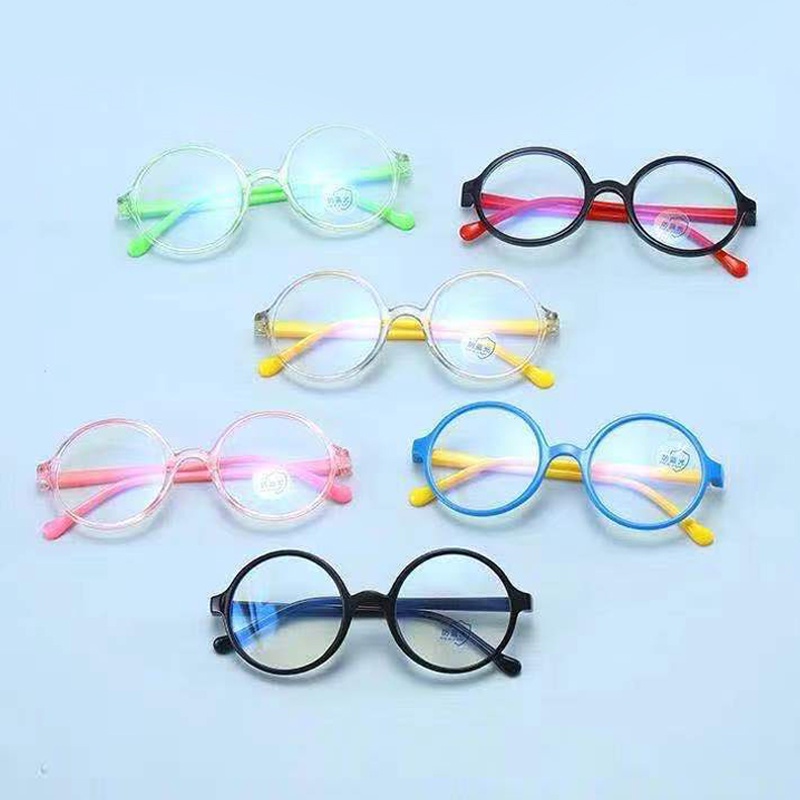 [COD] Kacamata Anti Radiasi Anak Bulat Fashion Wanita Murah - Eyeglasses Frame Plastic Import
