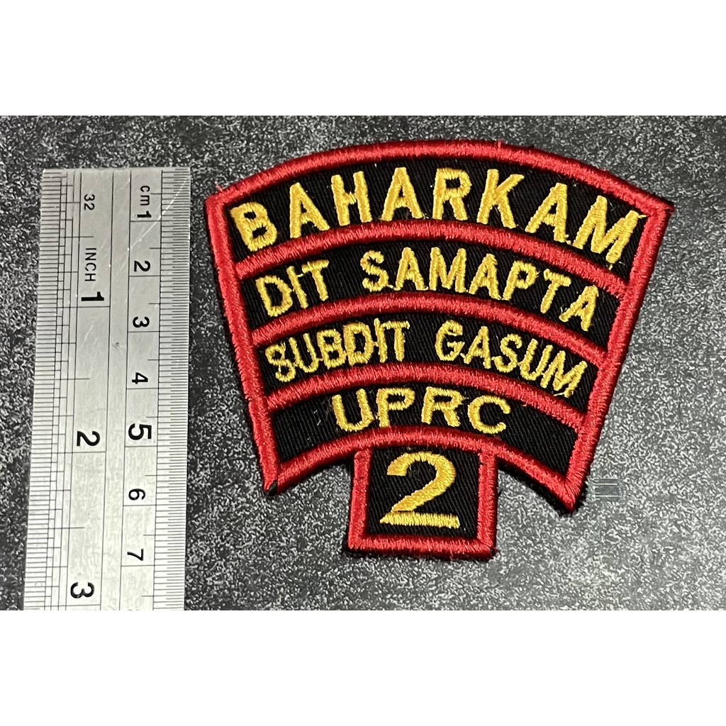 Badge Timbul Baharkam Sabhara Tumpuk - Bet Sabhara - Badge Dit Satmapta Tumpuk