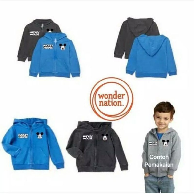 jaket anak universal wonder nation/ jaket anak universal warna abu