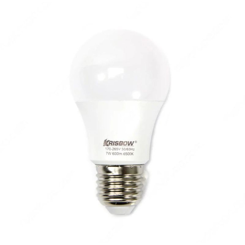 krisbow bohlam lampu led 7 watt - putih