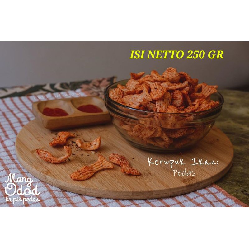 

Kerupuk ikan pedas khas bandung 250 Gr