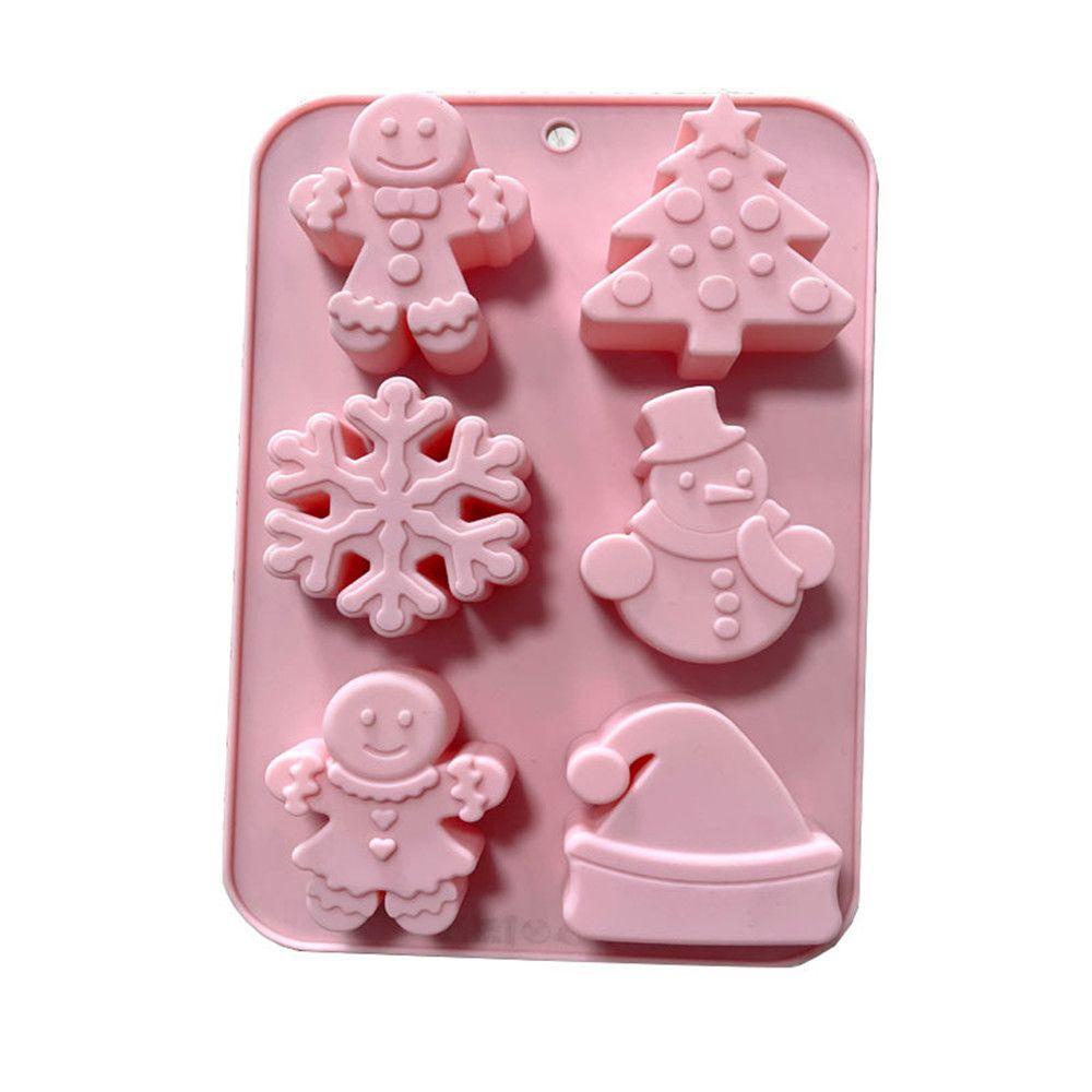 Solighter Christmas Series Handmade Fondant Tools Cetakan Coklat Permen Kue