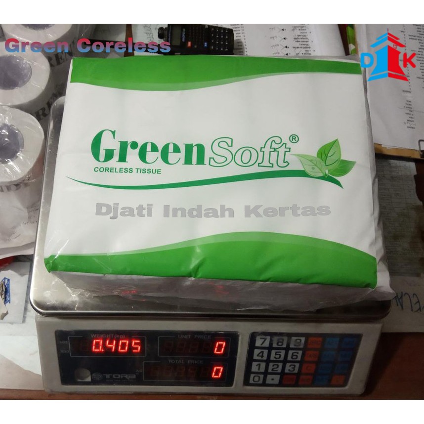 KUALITAS PALING BAIK!!! Tisu GREEN CORELESS / TISSUE GULUNG / TISUE TOILET