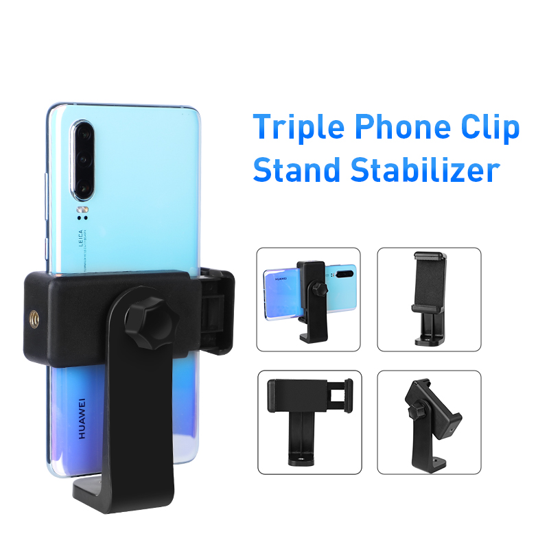 【Ready】Tripod Phone Mount Adapter Compatible with Phone Camera Stand Cell Phone Attachment Clip Clam