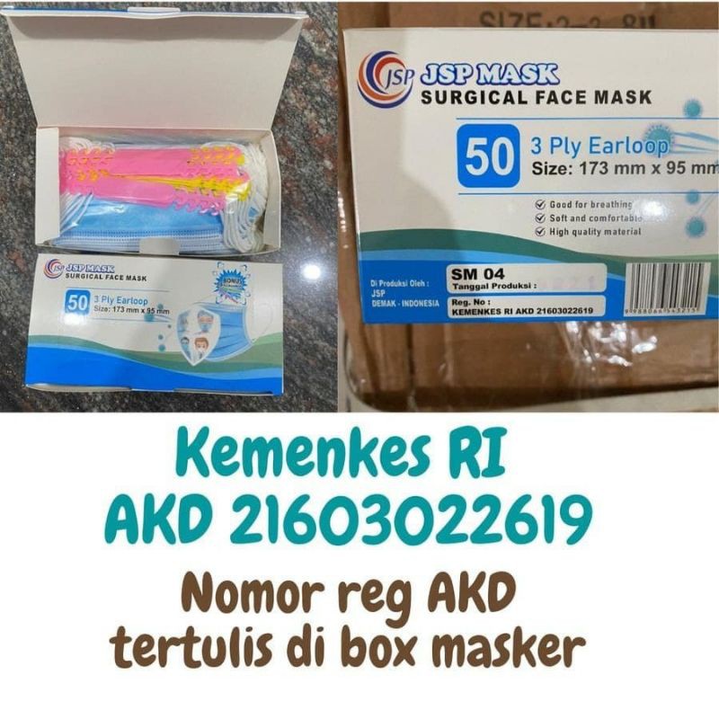 MASKER MEDIS JSP FREE KONEKTOR