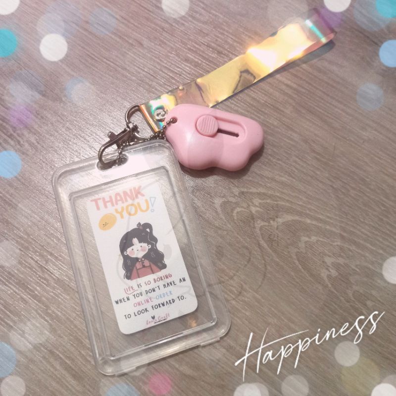 

ID Card Holder Clear Transparan Name Tag Idol Tag Kpop Tag Card