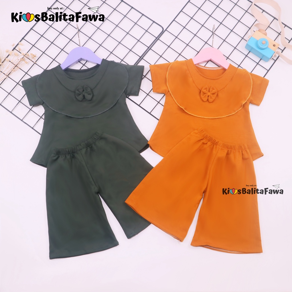 Set Kylie Anak uk 1-4 Tahun / Setelan Atasan Bawahan Kulot Perempuan Baju Perempuan Import