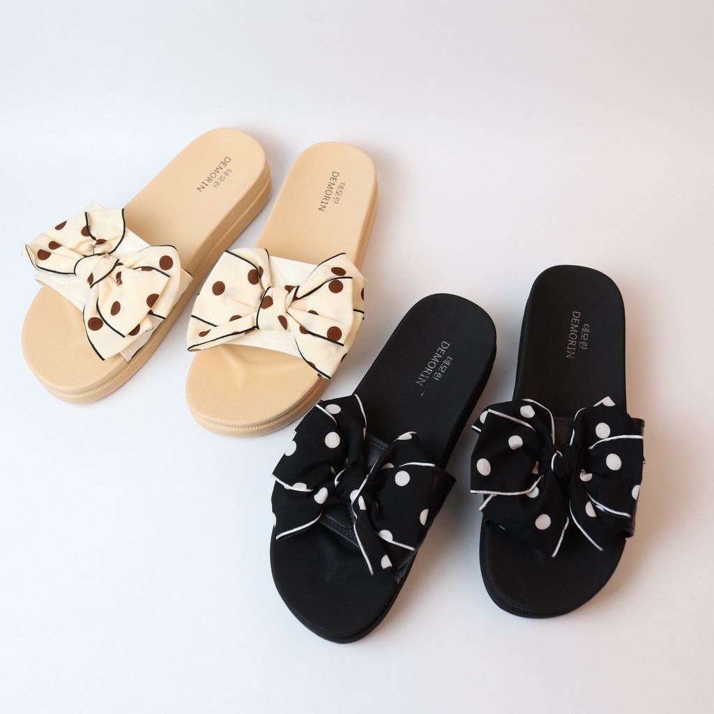 Vinna Sandal Wanita Platform Motif Polkadot