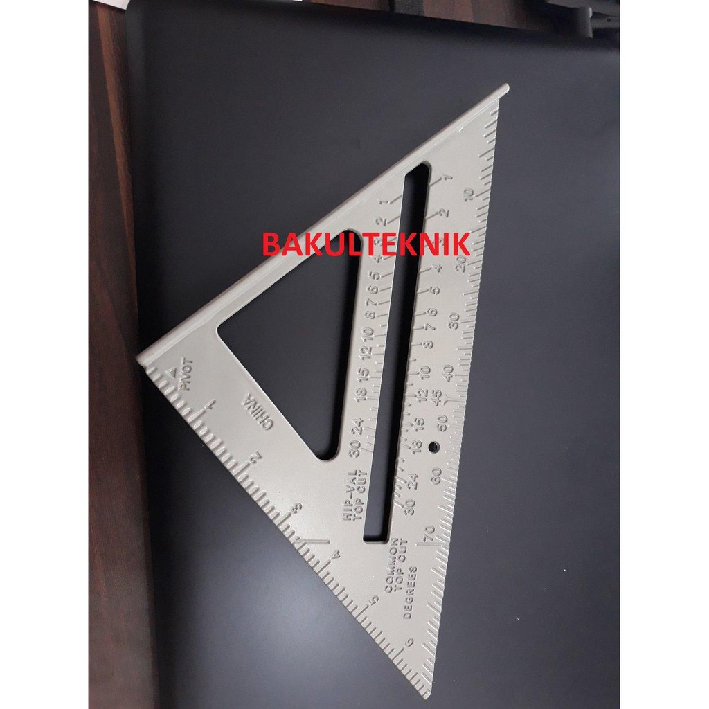 

PENGGARIS SIKU SEGITIGA ALUMUNIUM 6 Inch SPEED SQUARE MURAH BERKUAL