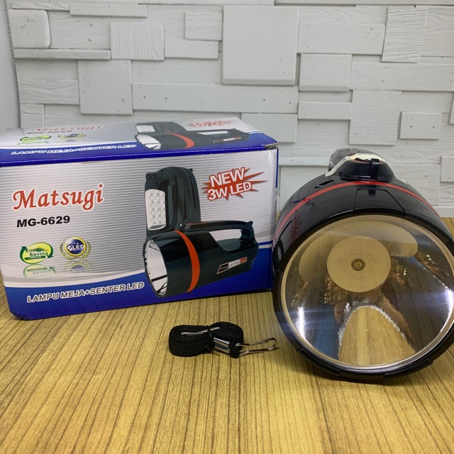 Senter Emergency Matsugi MG 6629 - Lampu Meja dan Senter LED MG-6629 - Senter