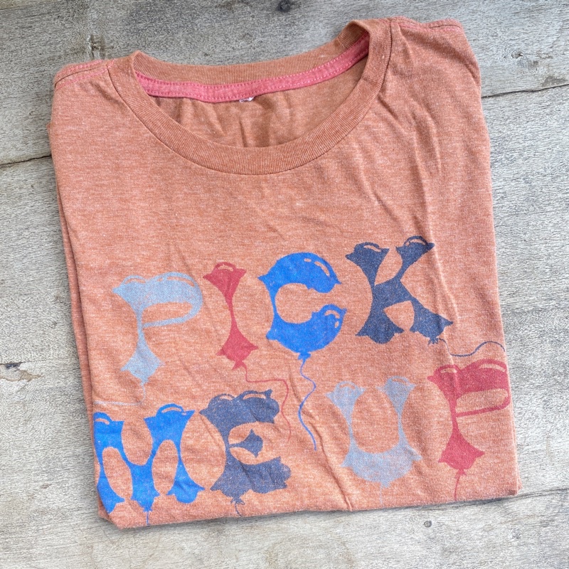 [ tshirt ] Atasan Kaos Lengan Pendek Nevada Pick Me Up warna bata original branded (potong tag) size