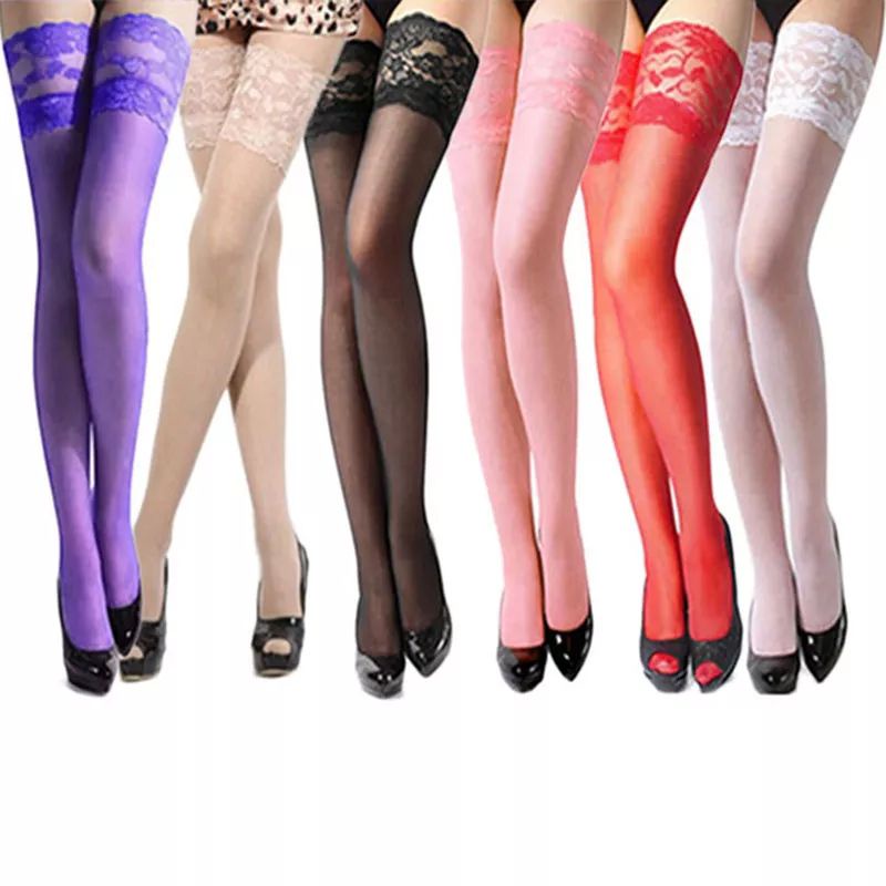 OVERKNEE SEXY LACE KAOS KAKI TRANSPARAN  LACE LINGERI IMPORT STOCKING OKSX