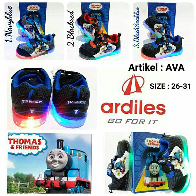 Sepatu Kreketan Anak Laki Led Karakter Thomas Ardiles Ava Sepatu Kreketan Anak Laki Led Karakter Thomas Ardiles Ava