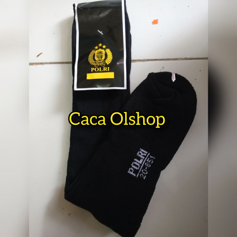 KAOS KAKI JATAH POLRI ASLI ORIGINAL HITAM TEBAL PDL