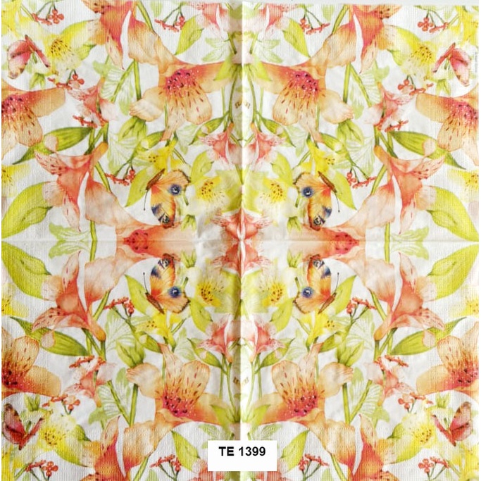 Tisu Napkin Kerajinan  Decoupage  Eropah  33X33 CM TE 1399  TTS