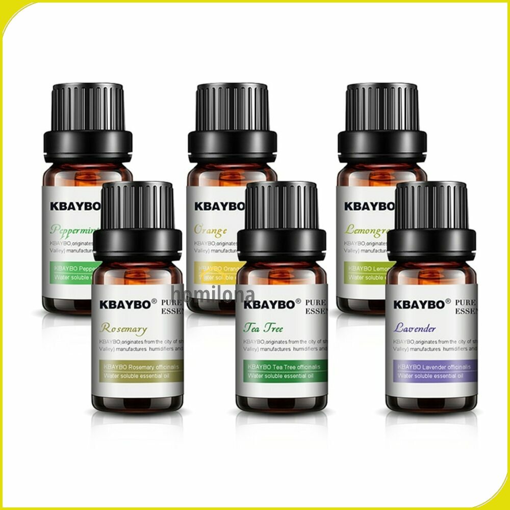 Pure Essential Fragrance Oils Minyak Aromatherapy Diffusers 10ml 6 PCS KBAYBO K E2