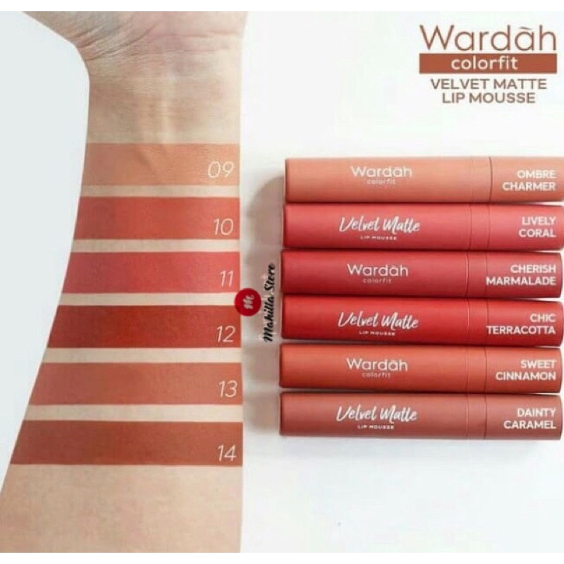 Wardah Colorfit Valvet Matte Lip Mousse Original Lipstik Wardah original Lipcream Original Wardah or