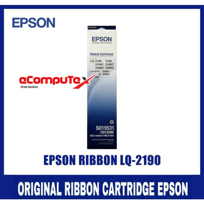 RIBBON CARTRIDGE / CATRIDGE PITA PRINTER EPSON RC LQ2190 LQ 2190 ORIGINAL