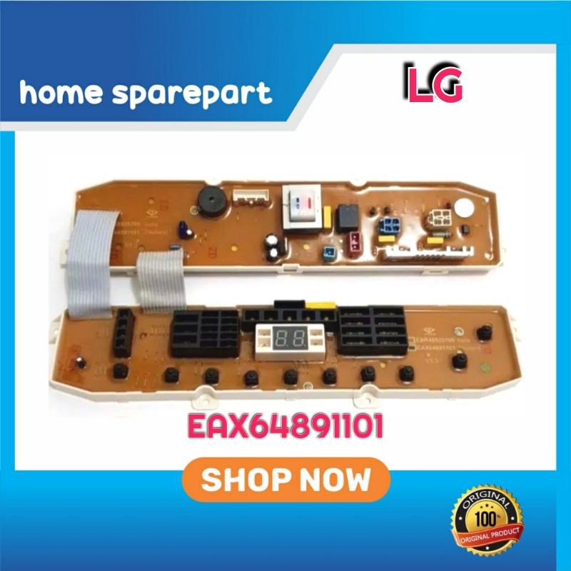 Modul pcb mesin cuci LG TS75VM TS81VM TS91VM ORIGINAL PROGRAM code part EAX64891101