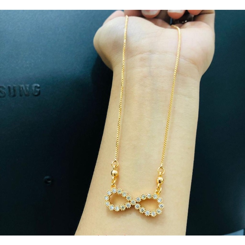 kalung liontin permata emas Cantik Xuping