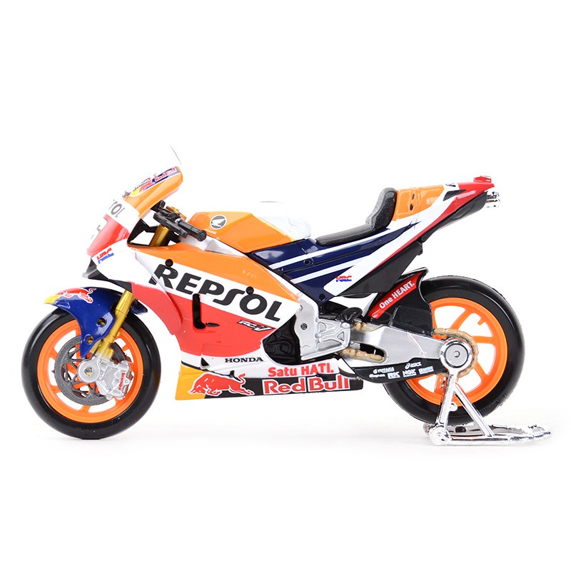 Miniatur Motor MotoGP Repsol Honda Team Marc Marquez 93 Rc213V 2018 Maisto 1 : 18