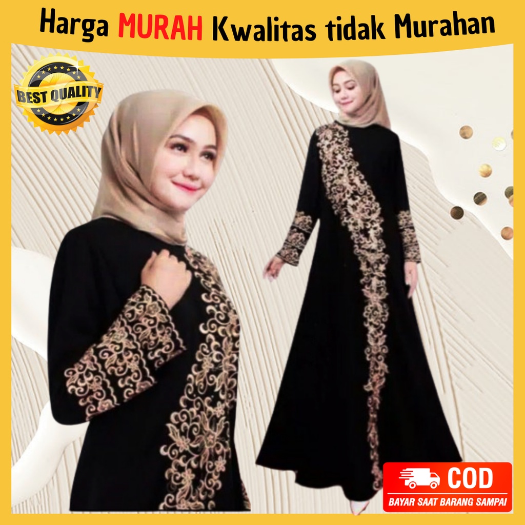 Jual Baju Lebaran Terbaru 2022 Gamis Busana Muslim Abaya Turkey ...