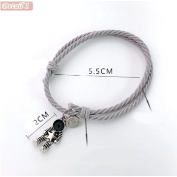 2Pcs Gelang Couple Magnet Astronot Pasangan Sahabat Pacar Pria & Wanita Bestie GLG12