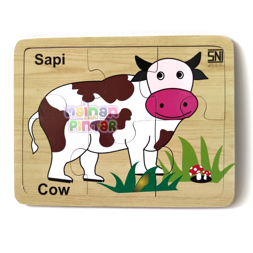 Rapid Toys Puzzle Kayu SNI Jigsaw Aneka Hewan San Buah Murah Berkualitas Bisa COD