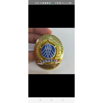 pin peradi oval terbaru