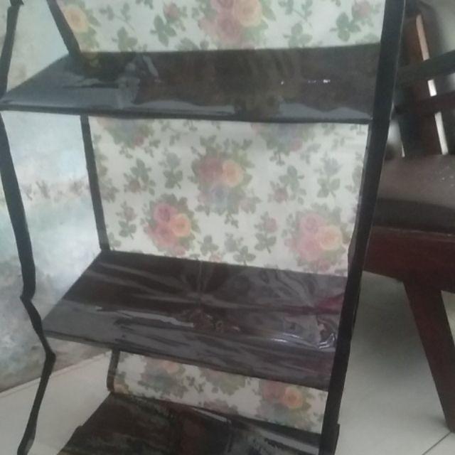 [bisa Cod] Promo Murah Meriah !!!! Paket 3in1 Rak Gantung Motif Bunga Non Resteling Kualitas Terbaik