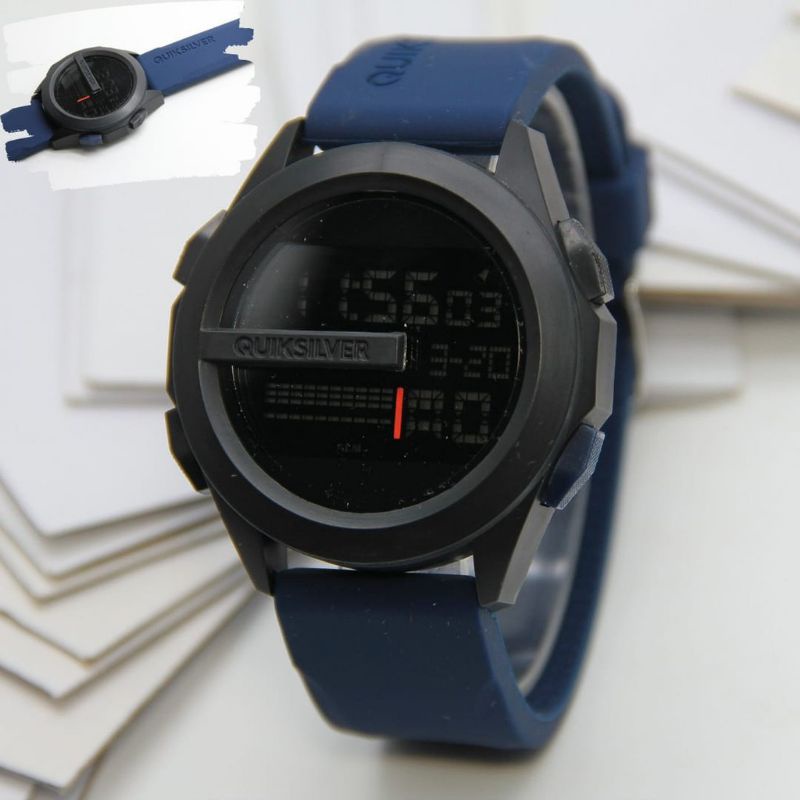 JAM QUIKSILVER SPORT DIGITAL PRIA BAHAN STRAP SILIKON