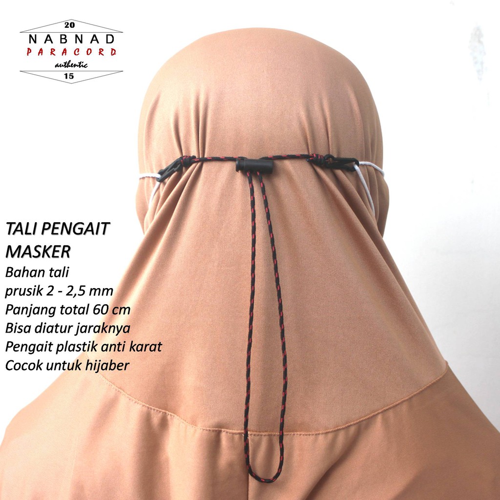 Thomgear Khusus Grosir Tali Masker Pengait Masker Mask Strap Paracord Lokal Indonesia Prusik 2 Mm