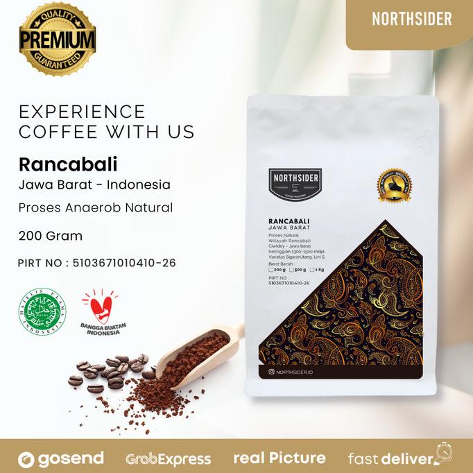 

[ COD ] BIJI KOPI ARABIKA RANCABALI ANAEROB NATURAL - 200GR NORTHSIDER COFFEE SALE Kode 1009