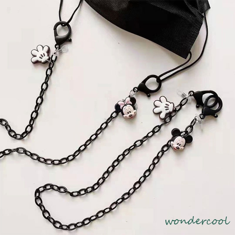 Tali Strap Masker Rantai Anak Laki Disney Mickey Mouse Hand / Kalung Strap Masker Korea-Won