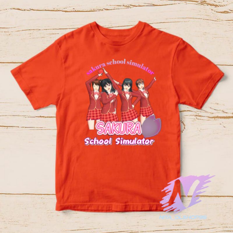 baju sakura school simulator kaos anak sakura