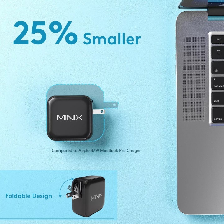 10 MINIX NEO P3 - Turbo 4-Port GaN Charger 100W MAX - USB-C PD and QC 3.0