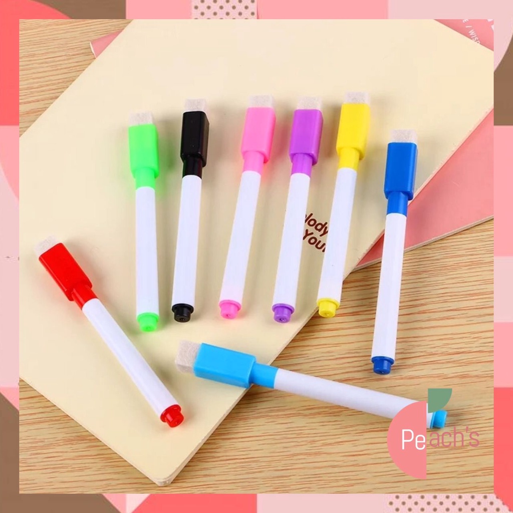 

PEACH - Spidol Penghapus / Whiteboard Marker / Spidol Anak Warna Warni / Wipe and Clean Marker S5197