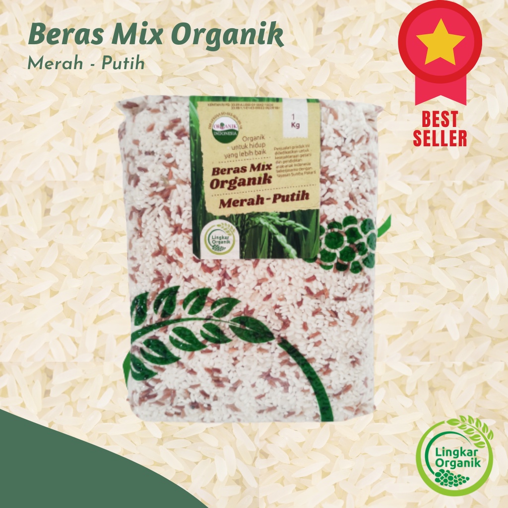 

Beras Mix Merah Putih Organik Kemasan Vakum 1 kg Lingkar Organik