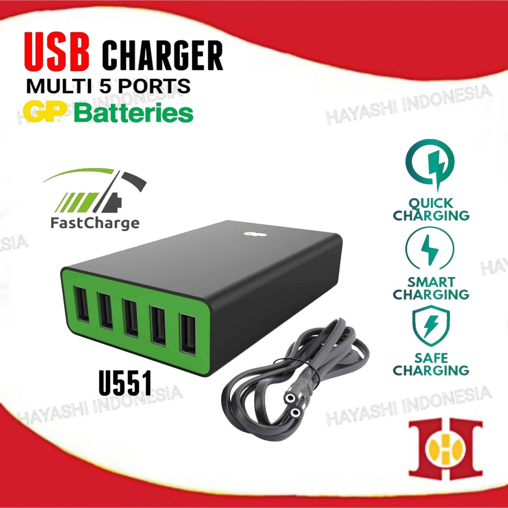 Multi Charger USB Hub 3.0 Quick Fast Charging Adapter Type C HP Tablet