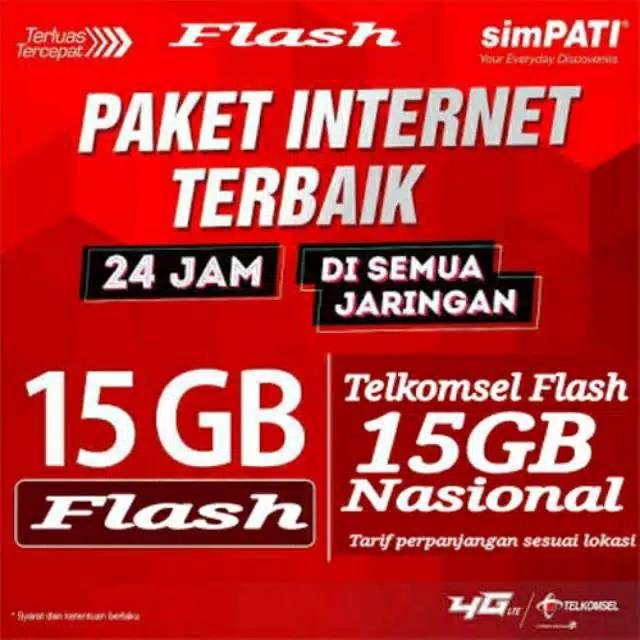 Kartu perdana sakti combo 15Gb