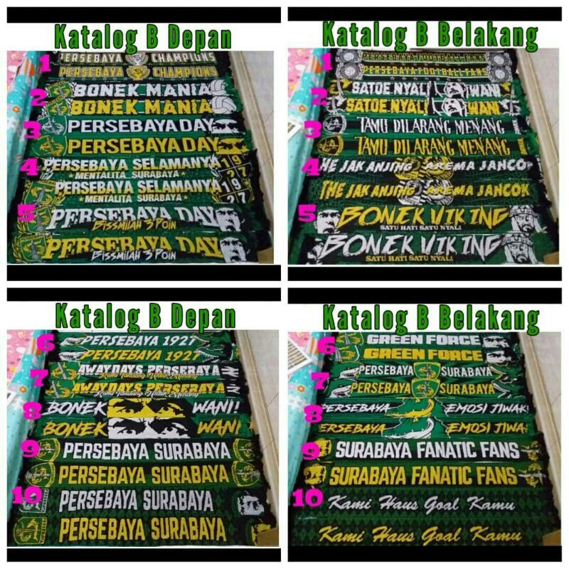 (PERSEBAYA) SYAL PERSEBAYA PREMIUM- SYAL SCRAFT PERSEBAYA PREMIUM