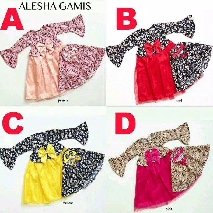  Gamis  Bayi  Perempuan Baju  Muslim Bayi  Perempuan Alesha 