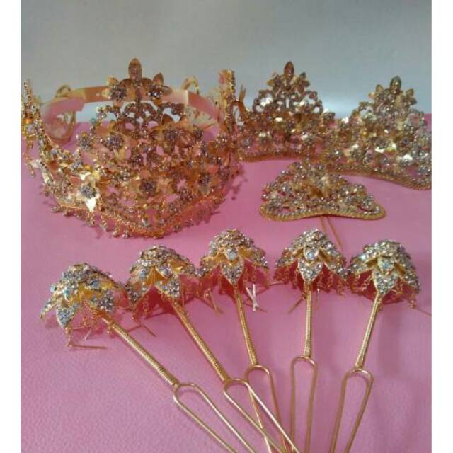 Siger MELATI gold 5 kembang goyang BUNGA TUMPUK siger Siger MELATI gold 5 kembang goyang BUNGA TUMPUK siger